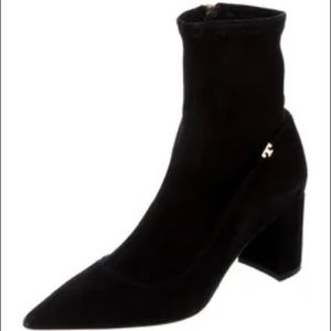 Tory Burch Black Suede Ankle Boot